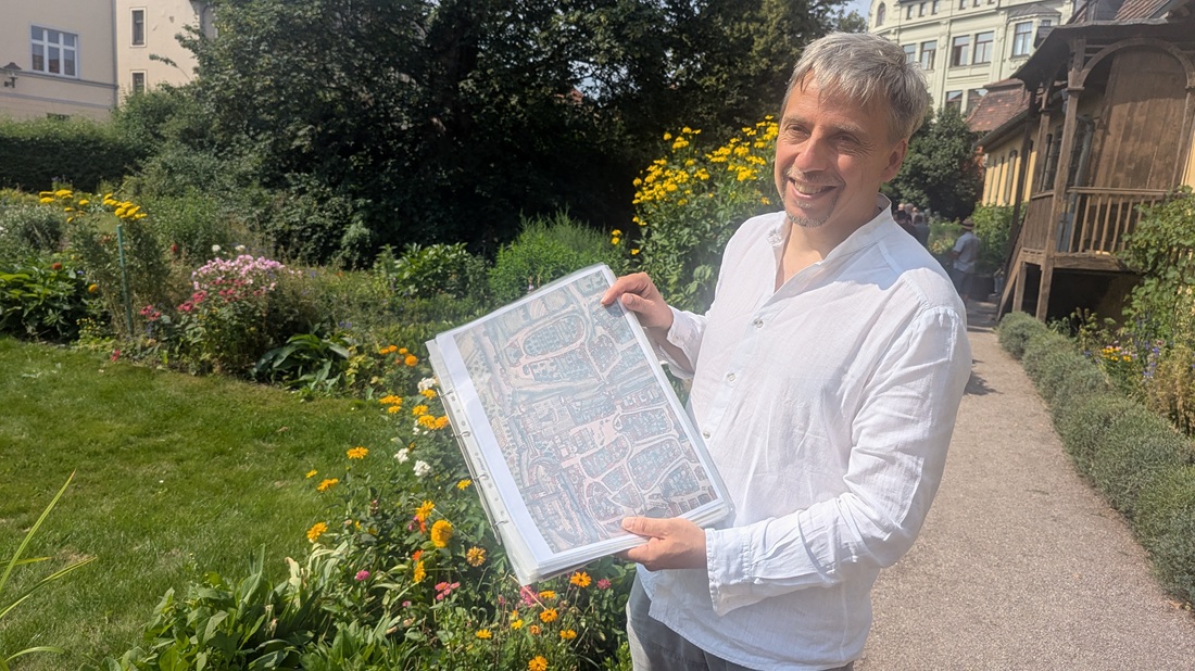 Landschaftsarchitekt Michael Sperber plant den Umbau des Goethe Gartens.