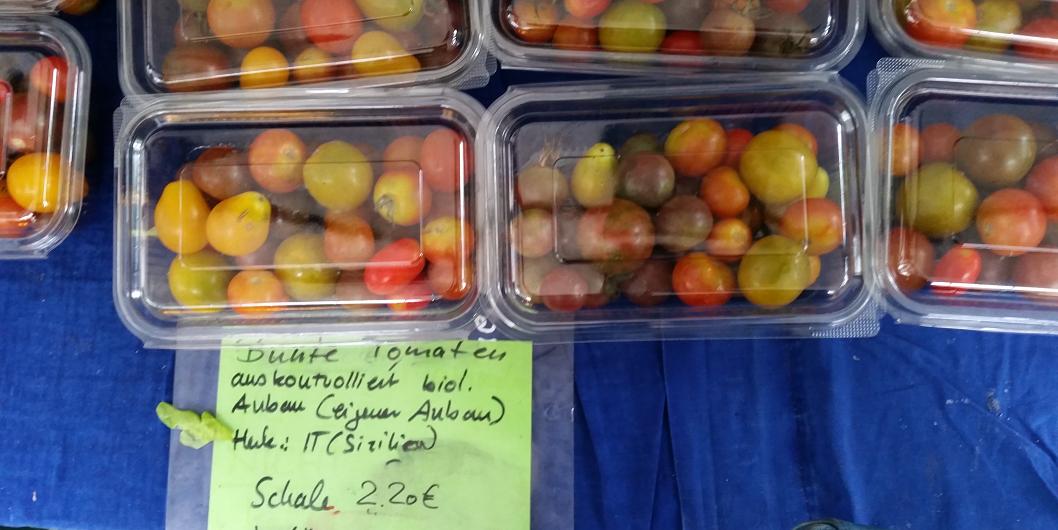 Auf verschiedenen Wochenmärkten in Berlin sind die Tomaten von Benedicta von Branca zu haben © GartenRadio.fm