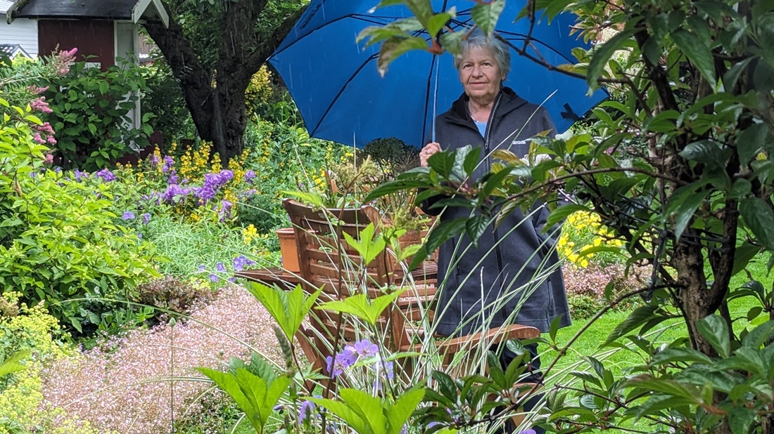 Margret Tensfeldt in Tarbek hatte schon Besuch von Karl Ploberger, dem Promi-Gartenjournalist aus Österreich. © GartenRadio.fm